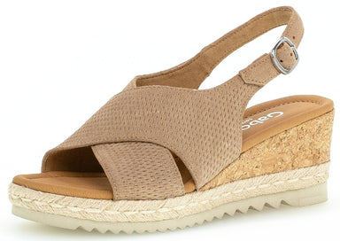 Gabor 62.831.33 women's sandal - suede - beige - ChaplinshoesGabor 62.831.33 women's sandal - suede - beigeGabor