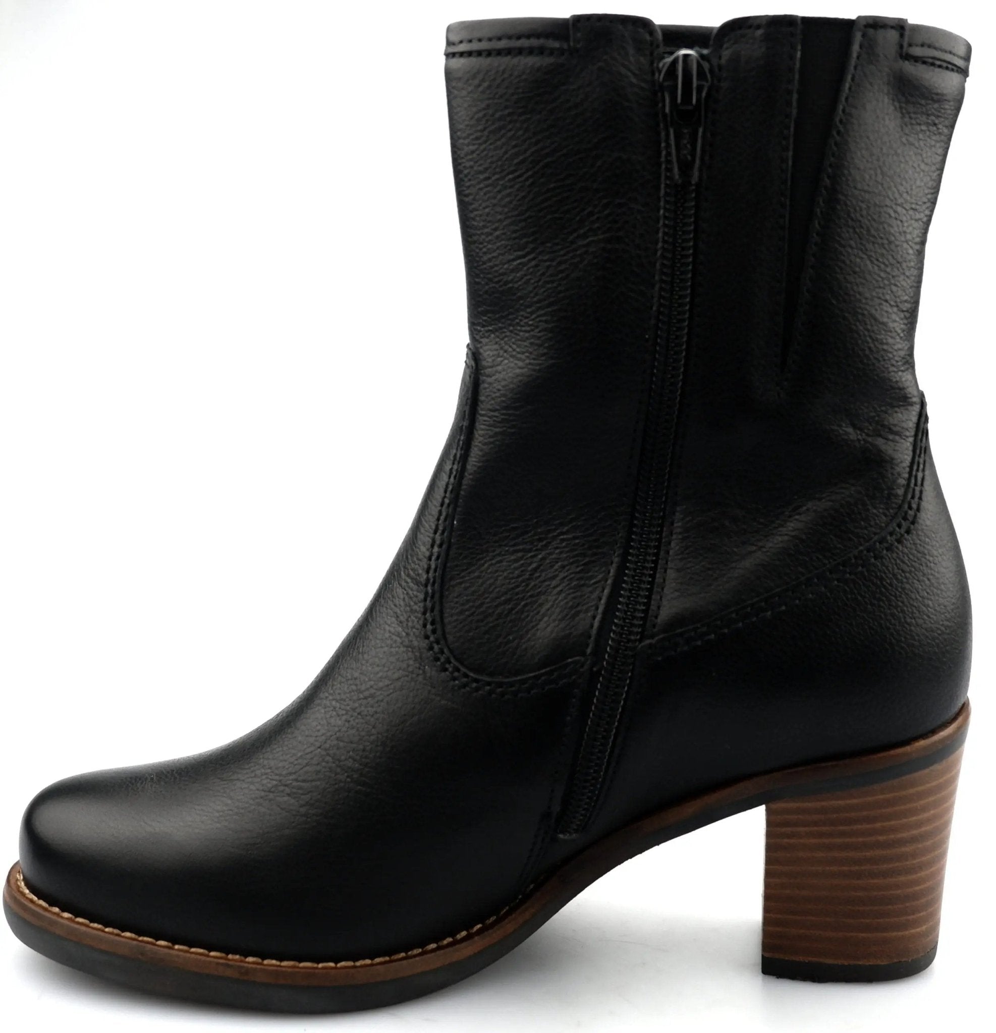 Gabor ankle boots 92.814.61 black leather - ChaplinshoesGabor ankle boots 92.814.61 black leatherGabor