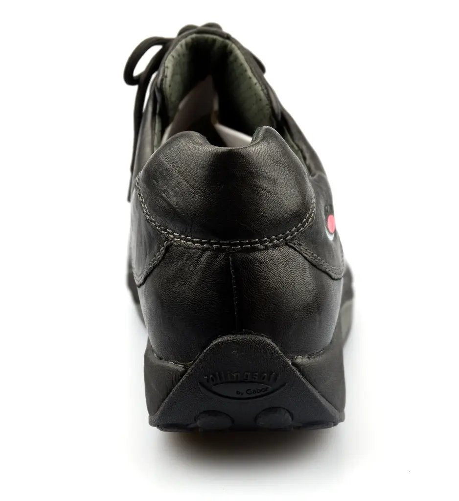 Gabor rollingsoft 46.920.17 black nubuck leather walking shoes - ChaplinshoesGabor rollingsoft 46.920.17 black nubuck leather walking shoesGabor
