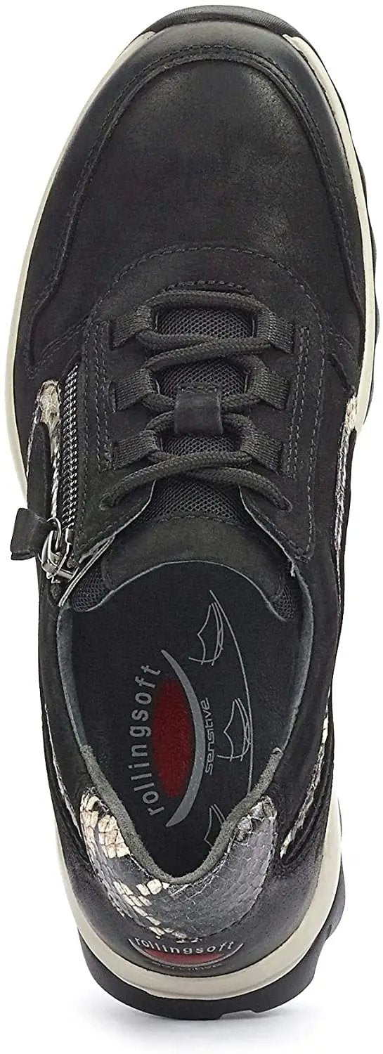 Gabor rollingsoft sensitive 56.964.67 women walking shoes - black - ChaplinshoesGabor rollingsoft sensitive 56.964.67 women walking shoes - blackGabor