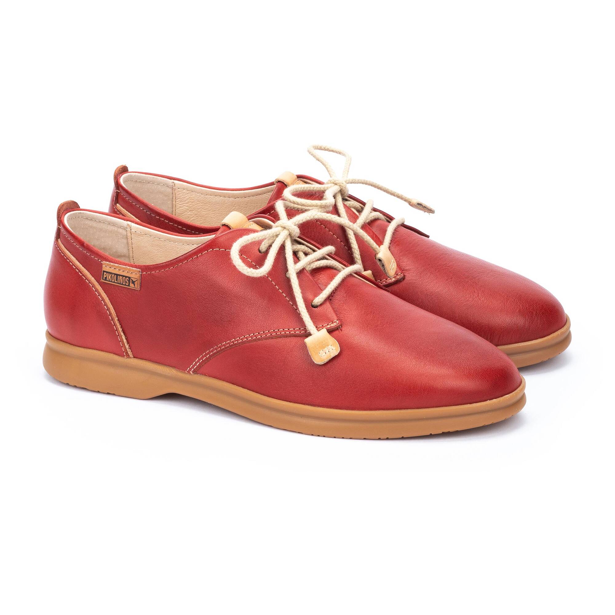 'Gandia' women's lace-up shoe - red - Chaplinshoes'Gandia' women's lace-up shoe - redPikolinos