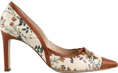 Högl Pumps LILETTE 1-107018-2410 beige/brown flowerprint - ChaplinshoesHögl Pumps LILETTE 1-107018-2410 beige/brown flowerprintHögl