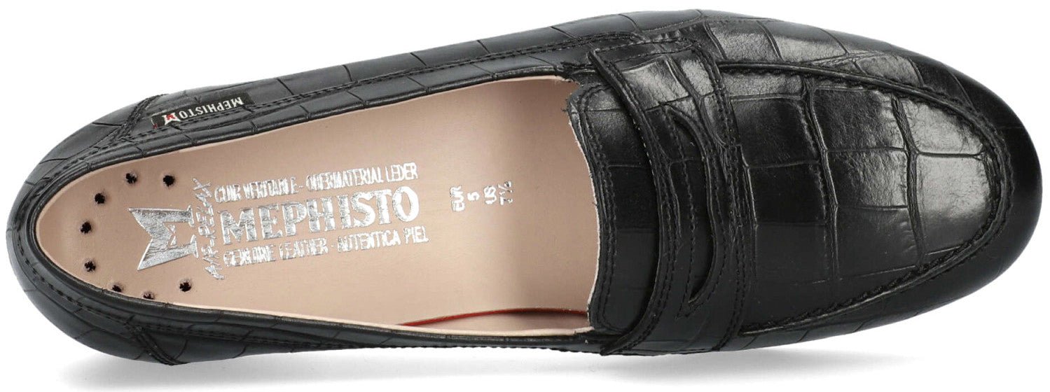 Mephisto Diva leather slip-on shoes for women - black - ChaplinshoesMephisto Diva leather slip-on shoes for women - blackMephisto