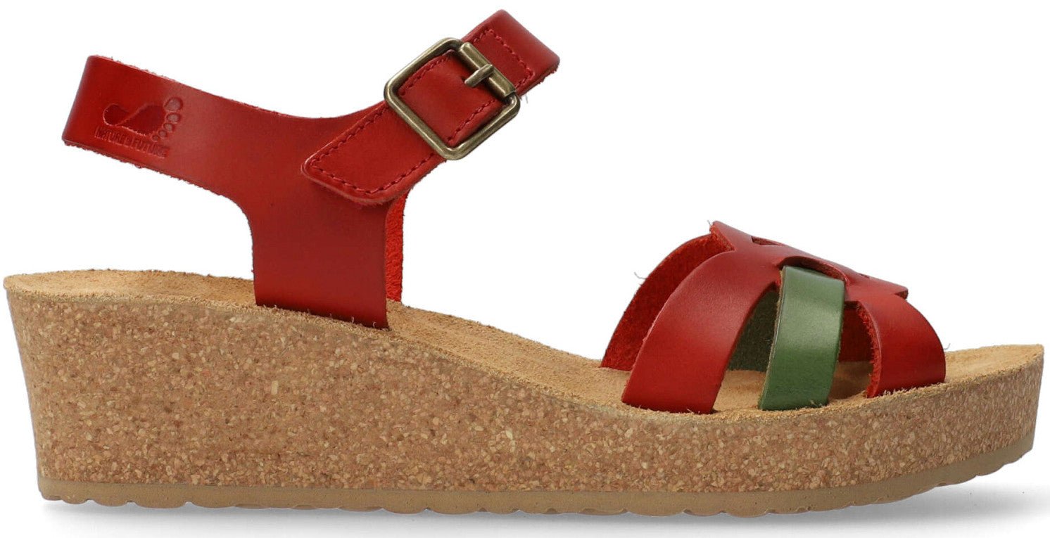 Mephisto Maryline Women's Sandal - Red Leather - Extra Wide - ChaplinshoesMephisto Maryline Women's Sandal - Red Leather - Extra WideMephisto