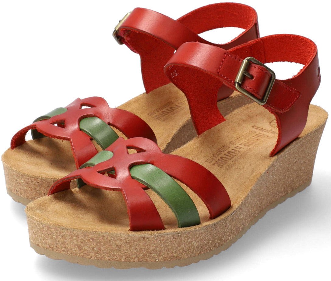 Mephisto Maryline Women's Sandal - Red Leather - Extra Wide - ChaplinshoesMephisto Maryline Women's Sandal - Red Leather - Extra WideMephisto