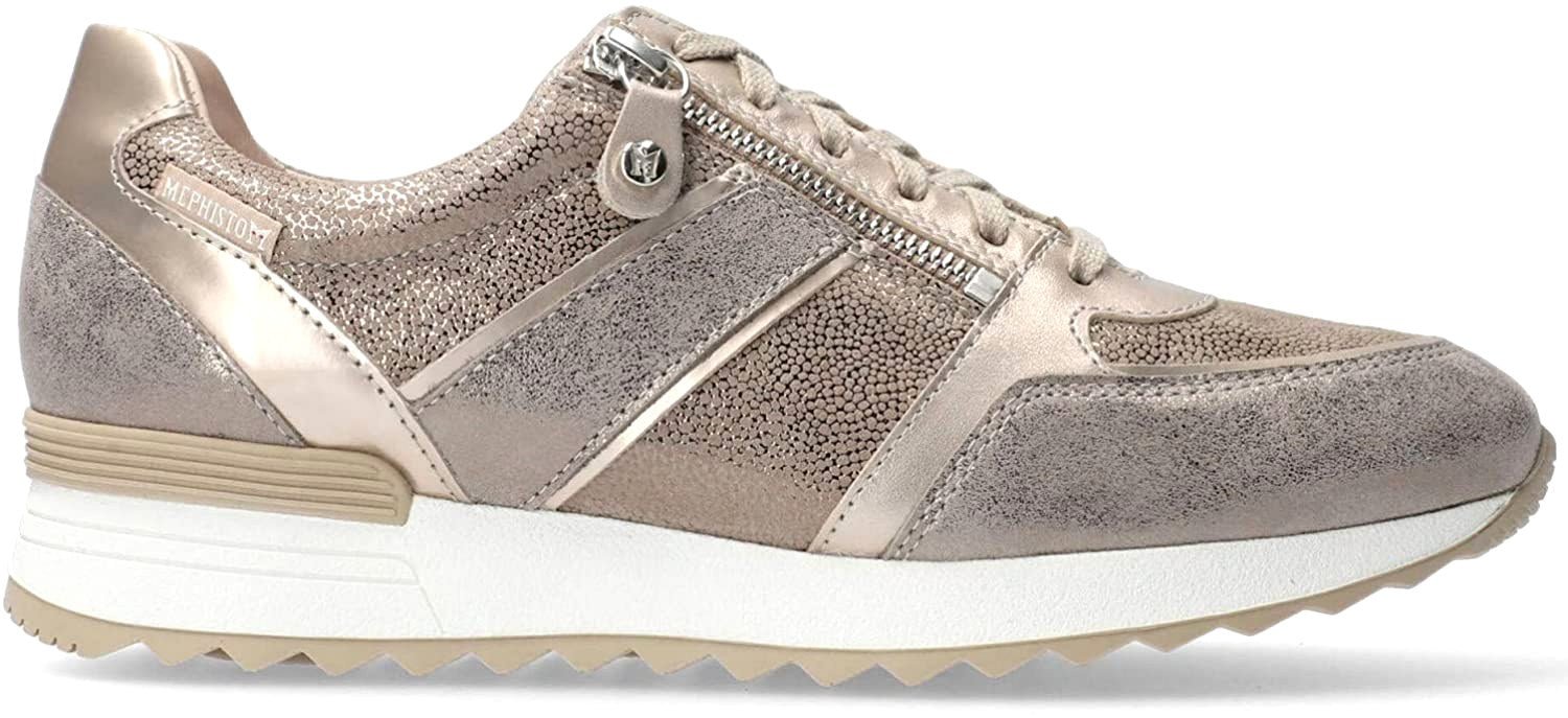 Mephisto Toscana Smooth Leather Sneaker for Women - Dark Taupe - ChaplinshoesMephisto Toscana Smooth Leather Sneaker for Women - Dark TaupeMephisto