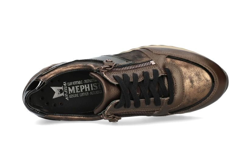 Mephisto Toscana sneaker for women leather mix - bronze - ChaplinshoesMephisto Toscana sneaker for women leather mix - bronzeMephisto