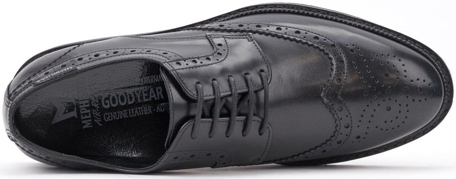 Mephisto TYRON black leather lace shoe GOODYEAR WELT - ChaplinshoesMephisto TYRON black leather lace shoe GOODYEAR WELTMephisto
