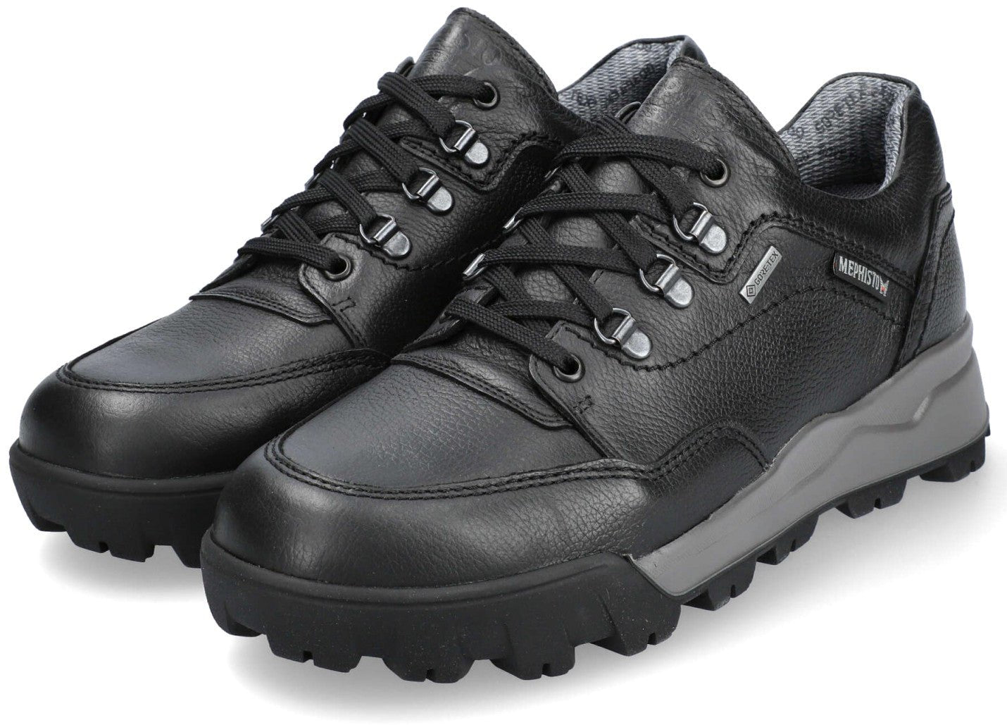 Mephisto WESLEY GT (GORE-TEX) men's lace-up shoe - black - leather WATERPROOF - ChaplinshoesMephisto WESLEY GT (GORE-TEX) men's lace-up shoe - black - leather WATERPROOFMephisto