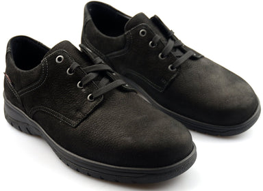 Mobils by Mephisto IAGO nubuck lace shoes for men black WIDE FIT - ChaplinshoesMobils by Mephisto IAGO nubuck lace shoes for men black WIDE FITMephisto