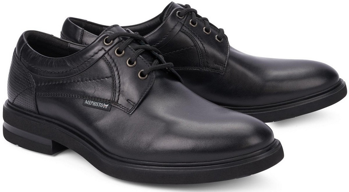 OLIVIO Men s smart black leather shoes by Mephisto