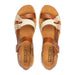 'Palma' women's sandal - Brown white - Chaplinshoes'Palma' women's sandal - Brown whitePikolinos