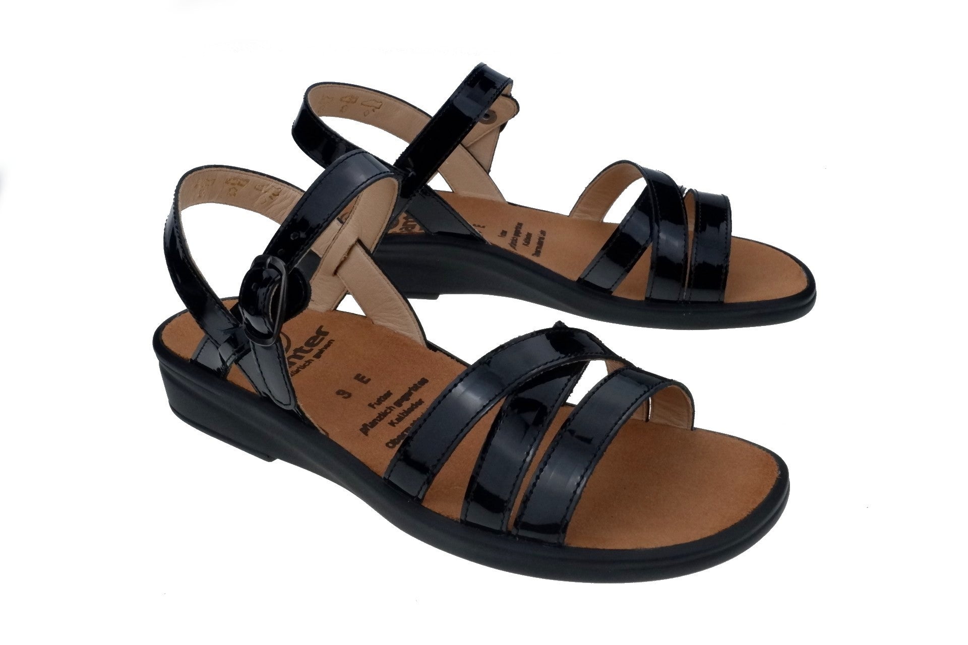 'Sonnica' women's small fit sandal - Black - Chaplinshoes'Sonnica' women's small fit sandal - BlackGanter