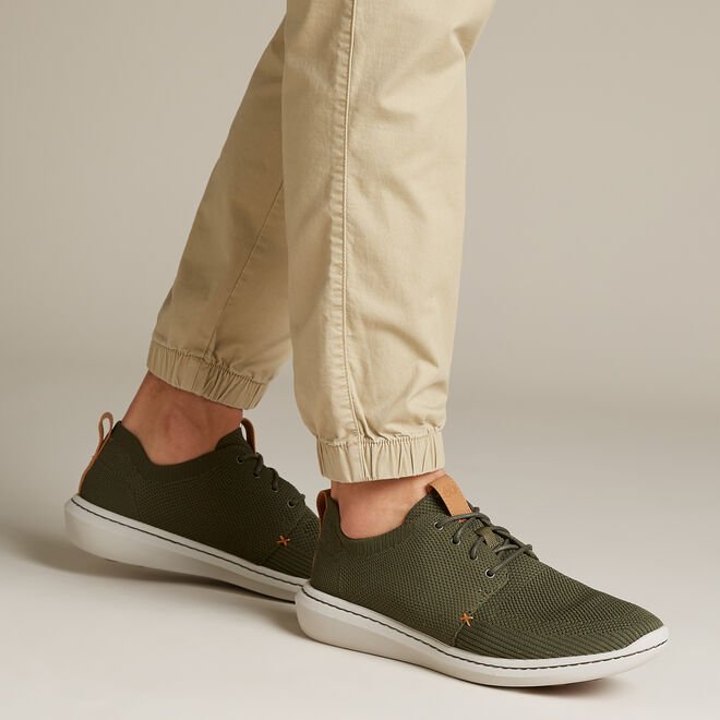 'Step Urban Mix' men's sneaker - green - Chaplinshoes'Step Urban Mix' men's sneaker - greenClarks