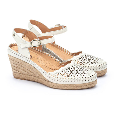 'Vila' women's wedges sandal - Off white - Chaplinshoes'Vila' women's wedges sandal - Off whitePikolinos